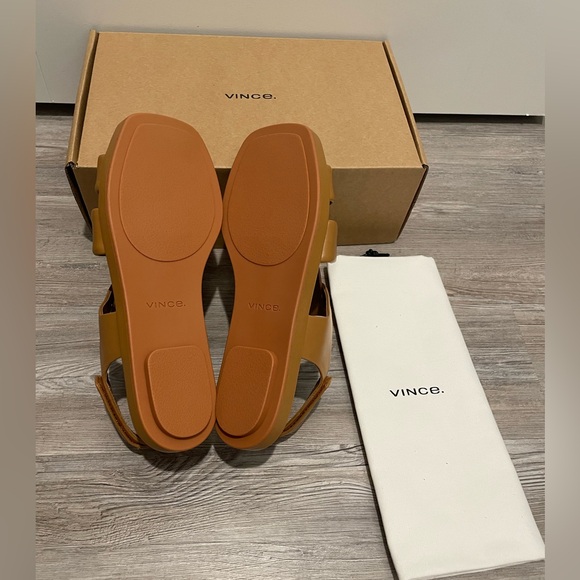 Vince Leather Fisherman Sandals Tan Size 8.5 - Picture 3 of 5